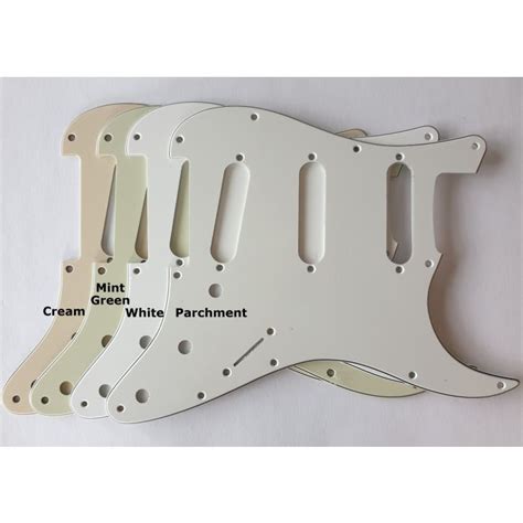 cream strat pickguard|IKN 8 Hole Strat Pickguard 3Ply Cream Electric Guitar Pickguard .